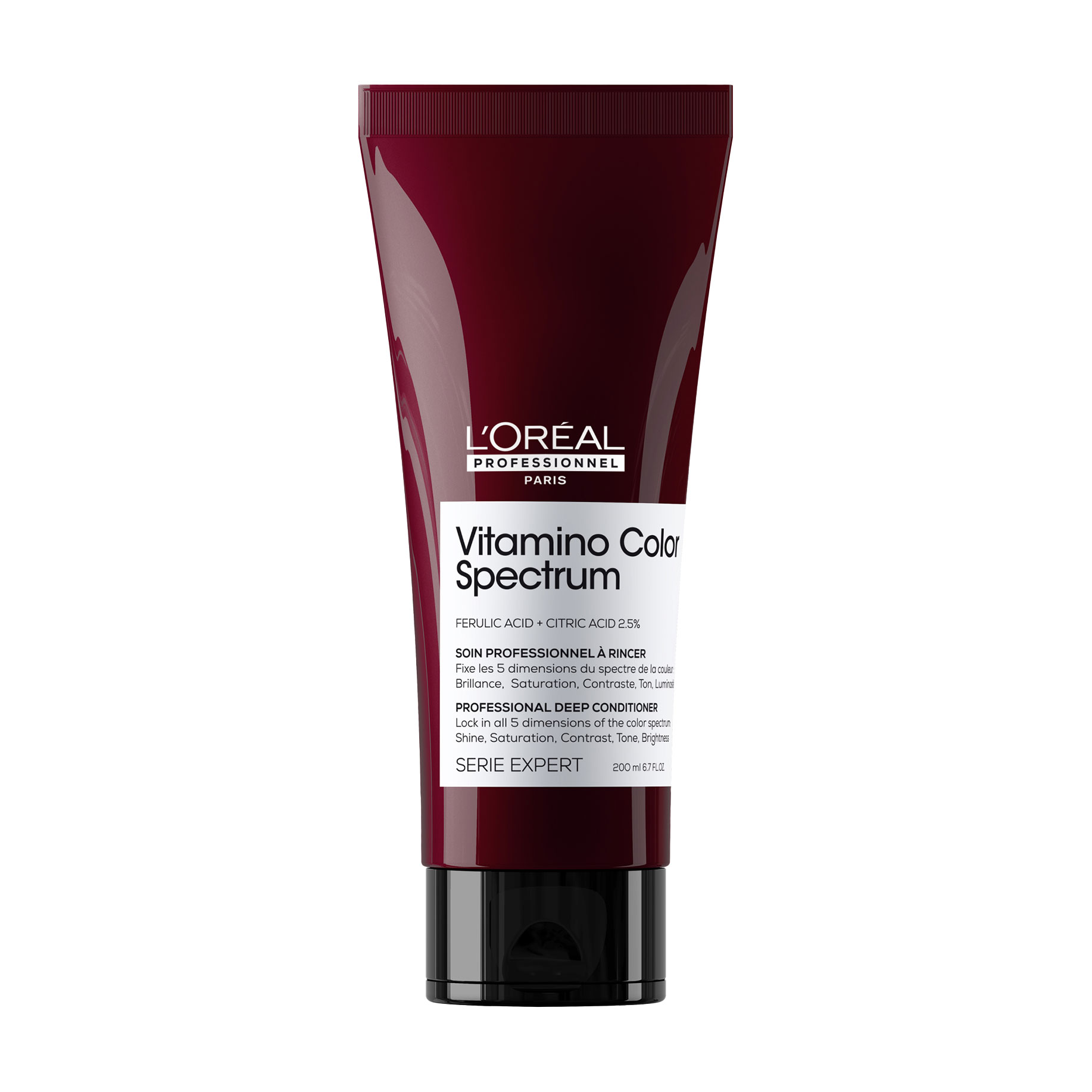 Професійний кондиціонер L'Oreal Professionnel Serie Expert Vitamino Color Spectrum Professional Deep Conditioner для сяючого блиску та збереження 5 вимірів колірного спектру після фарбування волосся, 200 мл